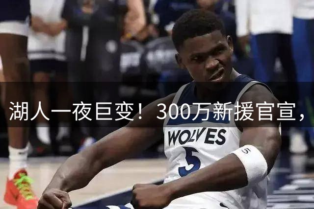 湖人一夜巨变！300万新援官宣，布朗尼被甩卖？4换1交易方案曝光